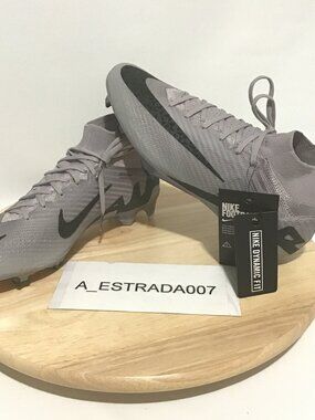 Nike Mercurial Superfly 9 Elite FG Grey Soccer Cleats HF4382-001 NTW Men's 7.5
